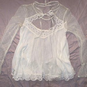 Babydoll lace top Free people